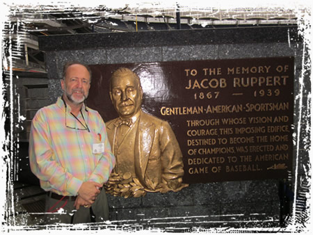 Steve at the Jacob Ruppert Memorial